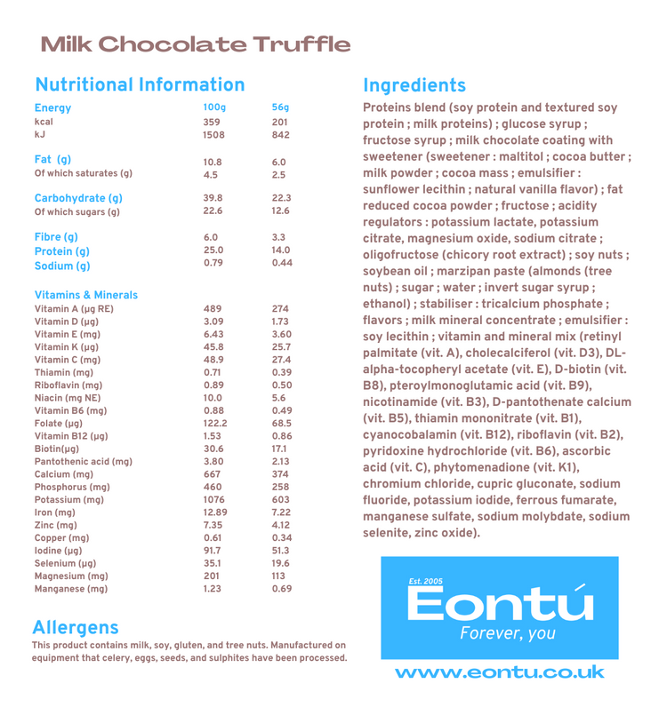 Milk Chocolate Truffle 200kcal Meal Replacement Bar
