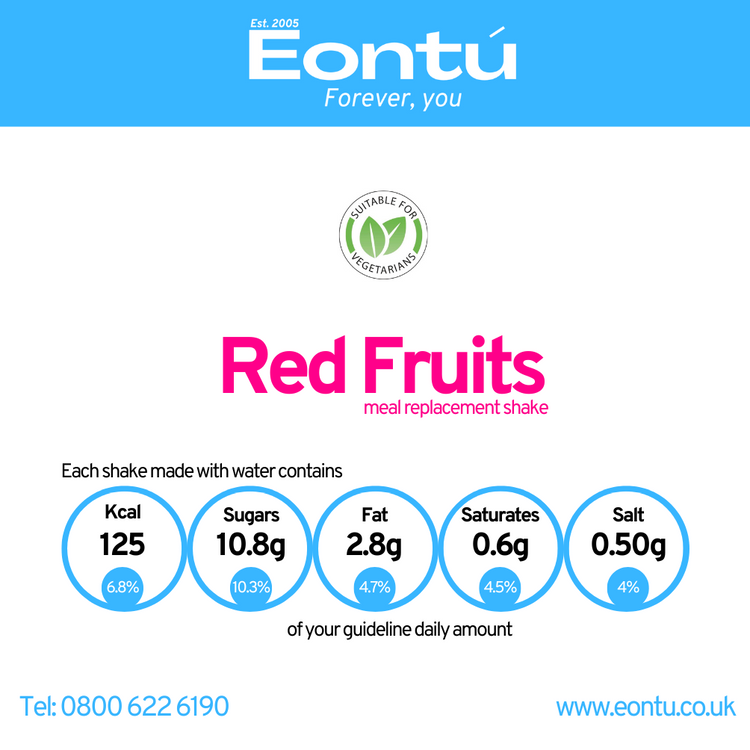 NEW: Red Fruits Total Food Replacement Shake (125/210kcal)