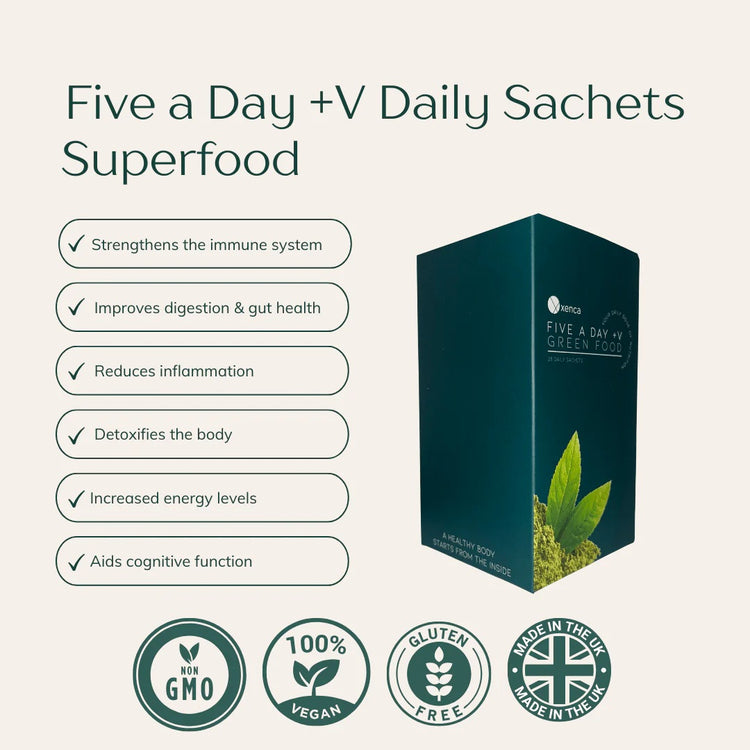 Five a Day +V Powder Sachets - 4 Week Supply